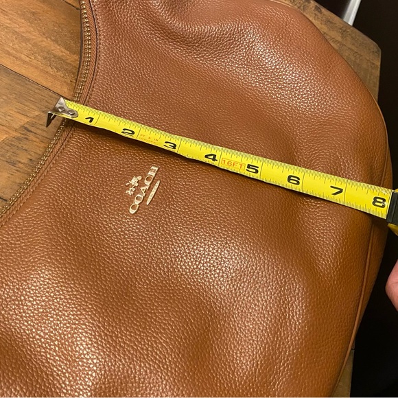 Brown Leather Coach Purse. Excellent condition, only worn a handful of times. - Picture 9 of 9